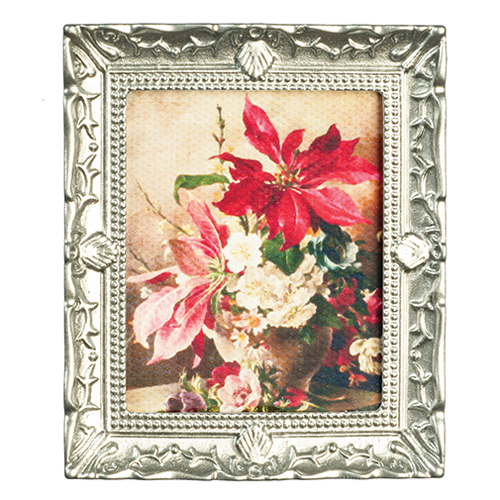 Flowers/Silver Frame
