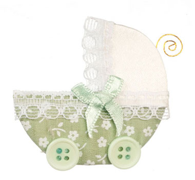 Green Baby Pram