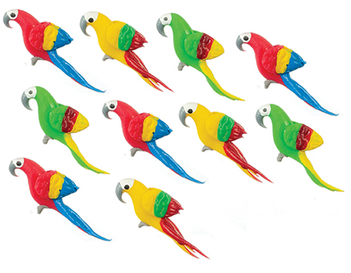 Miniature Parrots, 10 pc