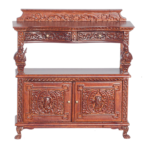 Fancy Buffet Table, Walnut