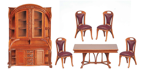Art Nouveau Dining Set, 6 pc.