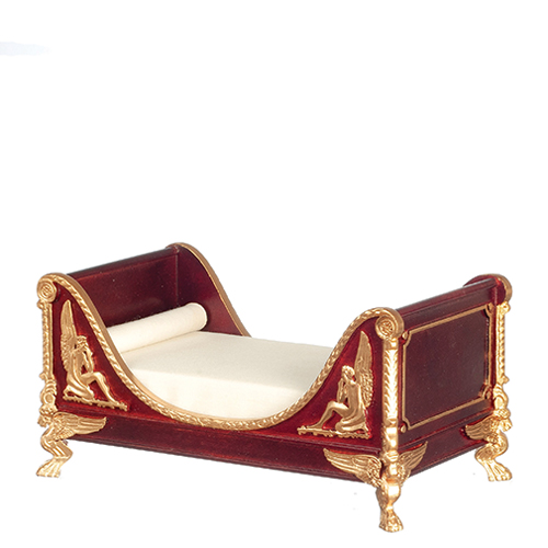 Sleigh Bed, Mahogany