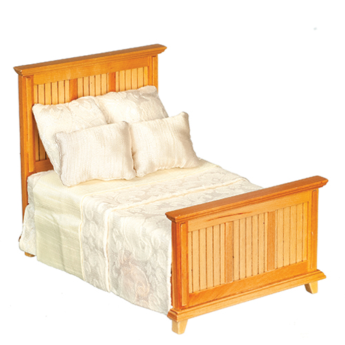Country Paneled Bed/Unfin