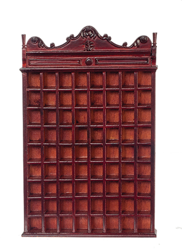 Victorian Shaving Mug Cabinet, Mahogany