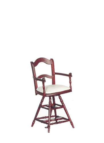 Victorian. Child's Barber Chair, Mahogany