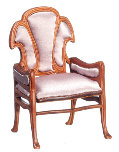 Guadie Art Noveau Chair, Walnut