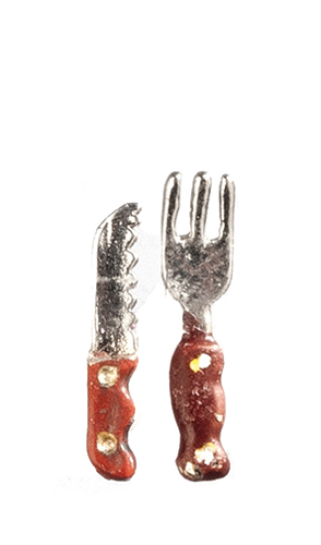 1/2" Scale  Carving Knife/Fork