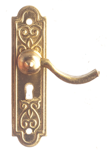Door Lever Handle, Brass