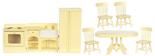 Kitchen Set, 8 pc., Cream