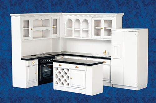 Kitchen Set, 4 pc., Black, White