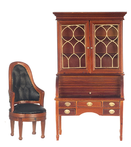 George Washington Desk Set, Walnut, 2Pc