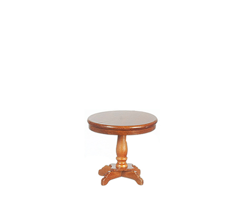 Victorian Pedestal End Table, Walnut