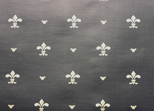 Wallpaper 3pc: Fleur De Lis On Black