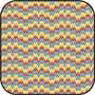 Dollhouse Miniature Cotton Fabric: Flame stitch Gold