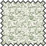 Dollhouse Miniature Silk Fabric: 1/2 In Champagne Green