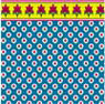 Dollhouse Miniature 1/2In Scale Wallpaper: Provence, Blue