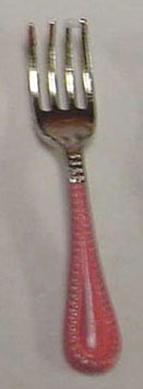 Dollhouse Miniature 12 Pc Flatware Set--Pink