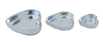 Dollhouse Miniature Heart Shaped Baking Pans 3 Pcs