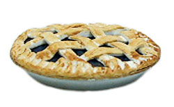 Dollhouse Miniature Pie Blueberry Whole
