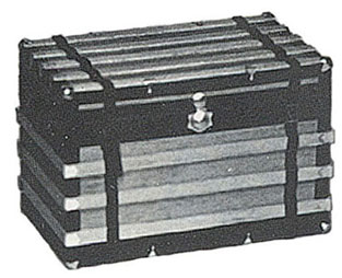 Dollhouse Miniature Canvas Covered Trunk Kit