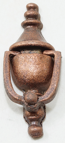 Dollhouse Miniature WORKING DOOR KNOCKER, 1Pk, OIL RUBBED BRONZE