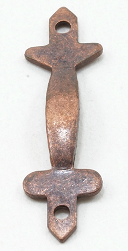 Dollhouse Miniature DOOR PULLS, 2 Pk, OIL RUBBED BRONZE