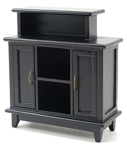 Dollhouse Miniature Bar Stand, Black
