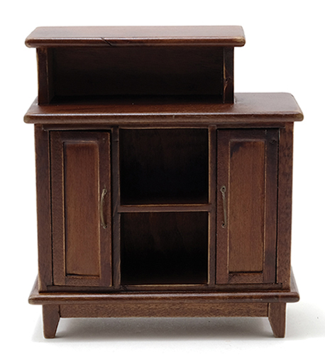 Dollhouse Miniature Bar Stand, Walnut