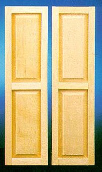Dollhouse Miniature 2-Panel Shutter, 2/Pk