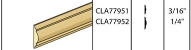 Dollhouse Miniature Chair Rail, 24L