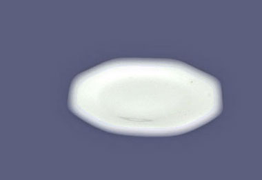 Dollhouse Miniature Octagonal Plate 3/4 In