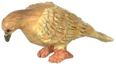 Dollhouse Miniature Pigeon, Brown