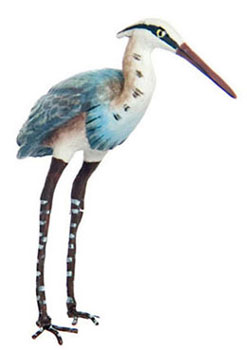 Dollhouse Miniature Blue Crane