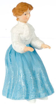 Dollhouse Miniature Elizabeth, Blue