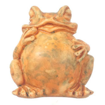 Dollhouse Miniature Garden Toad Statue, Ag, 3 Pc