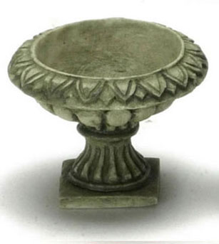 Dollhouse Miniature Victorian Urn, Green, 6Pcs