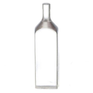 Dollhouse Miniature Liquor Bottle Mold/Clear/12
