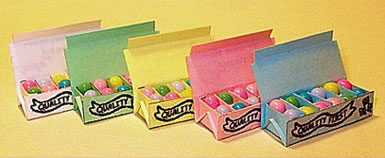 Dollhouse Miniature Easter Egg Carton-Blue