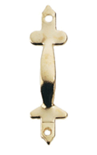 Dollhouse Miniature Door pull, Brass, G.P., 2/Pk