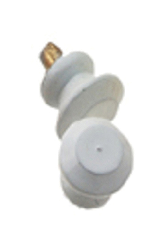 Dollhouse Miniature Plain Knob, White, 6/Pk