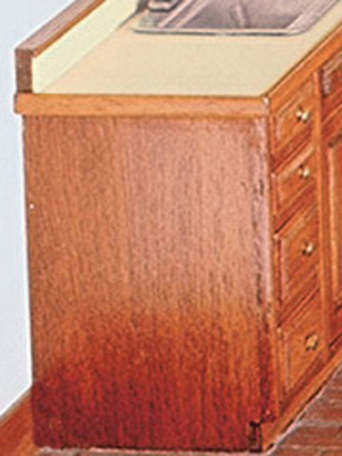 Dollhouse Miniature Assembled Cabinet, 1-1/2 In Base