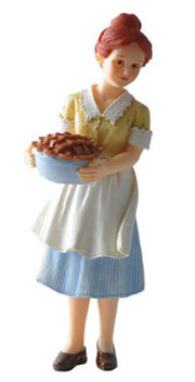 Dollhouse Miniature Mrs. Sherwood Resin Doll