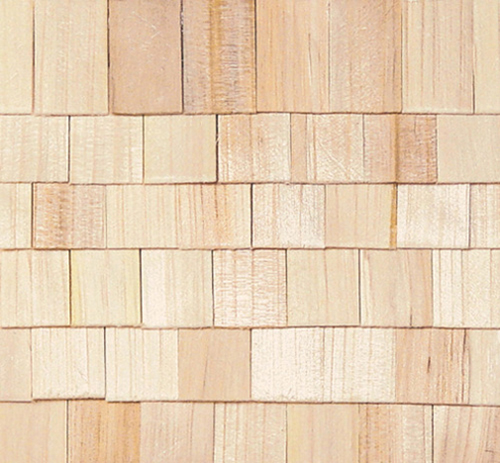 Dollhouse Miniature Square Butt Shingles, 100 Pc./Bag