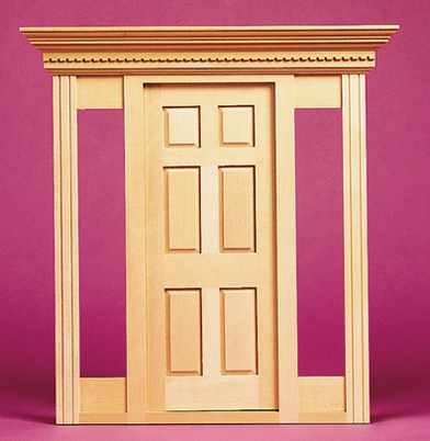 Dollhouse Miniature Playscale: Jamestown Exterior Door