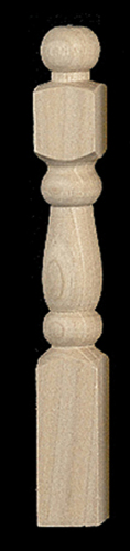 Dollhouse Miniature 1/2" Scale: Newell Posts, 6 Pcs.