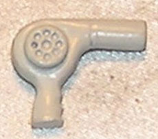 Dollhouse Miniature Hair Dryer, White