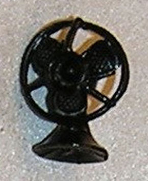 Dollhouse Miniature Fan, Electric, Black