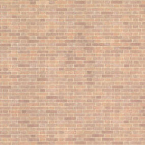 Dollhouse Miniature Wallpaper:1/2" Scale Old Red Bricks (18 X 12)
