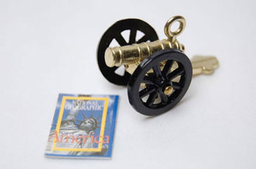 Dollhouse Miniature Cannon W/Mag