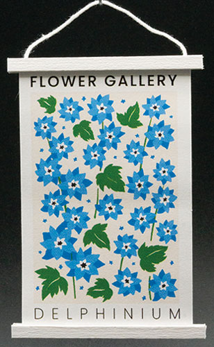 Delphinium Hanging Poster
